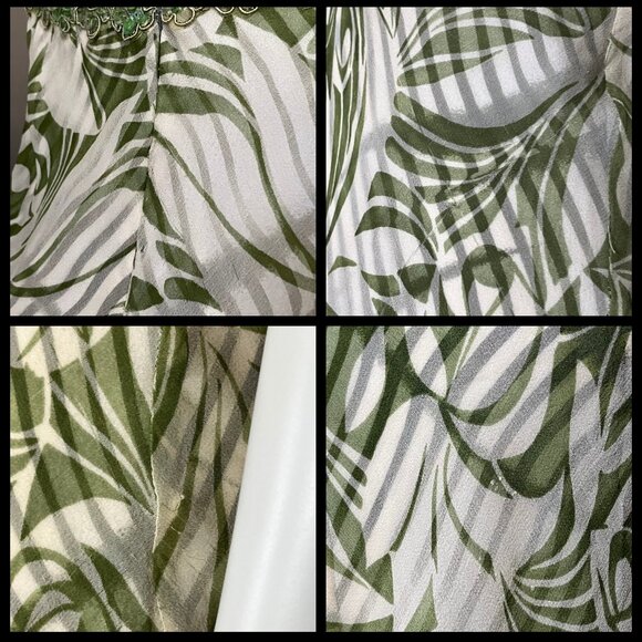 Vintage Y2K 100% Silk Funky Green Halter Dress Sequins. XS Fairy Grunge Festival - Picture 13 of 13